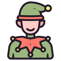 Christmas elf icon