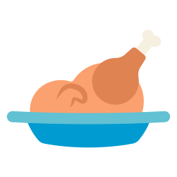 pollo arrosto icona