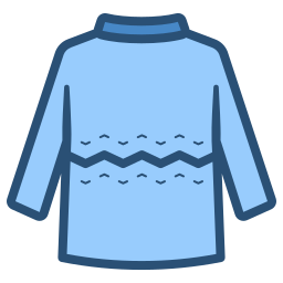 Knitted jumper icon