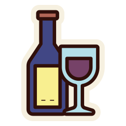 Wine drink icon