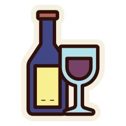 bebida de vino icono