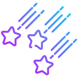 Shooting stars icon