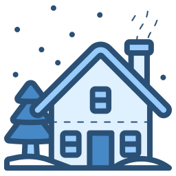 Winter house icon