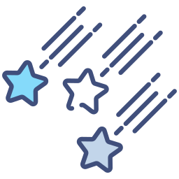 Shooting stars icon