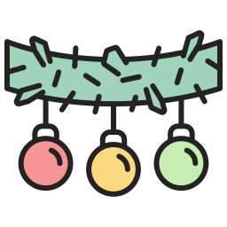 Christmas balls icon