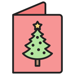 Christmas card icon