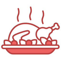 gebratenes hühnchen icon