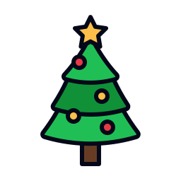 árbol de navidad icono