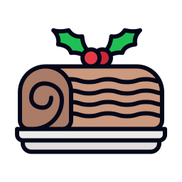 Yule log icon
