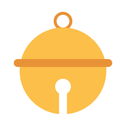 campana de trineo icono