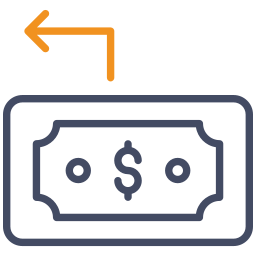 remise en argent Icône