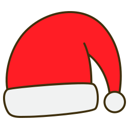 gorro navideño icono