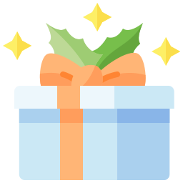 caja de regalo icono