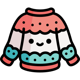 suéter navideño icono