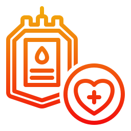 Blood bag icon