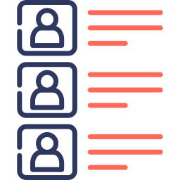 liste de contacts Icône