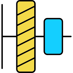 vertikale ausrichtung icon