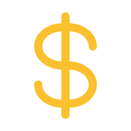 symbole du dollar Icône