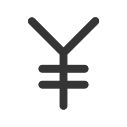 Japanese yen icon