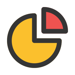 diagramme circulaire Icône