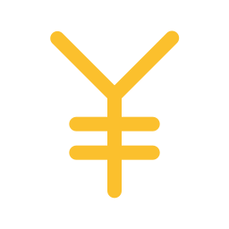 yen japonés icono
