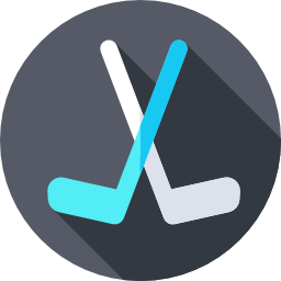 Hockey sticks icon