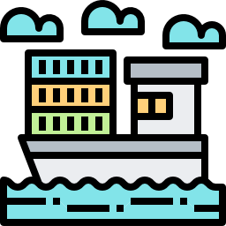 Cargo ship icon