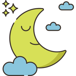 Cloudy night icon