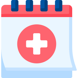 Medical calendar icon
