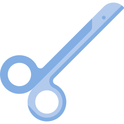 Medical scissors icon