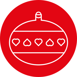 Christmas ornament icon