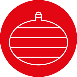 decoración navideña icono
