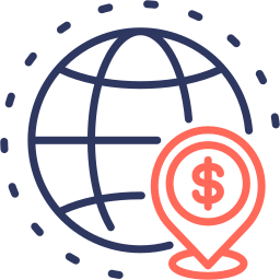 finanças globais Ícone