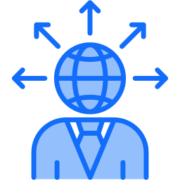 dirección empresarial icono