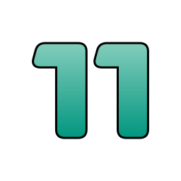 numéro 11 Icône