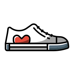 Canvas shoes icon