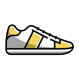 zapatos de lona icono