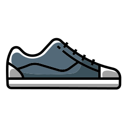 zapatos de lona icono
