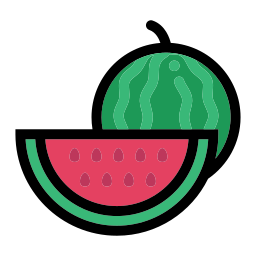 Half of watermelon icon