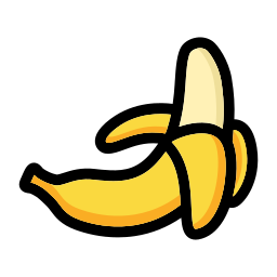 Banana fruit icon