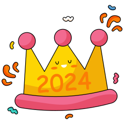 New year 2024 icon