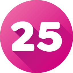 número 25 Ícone