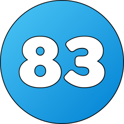 numer 83 ikona