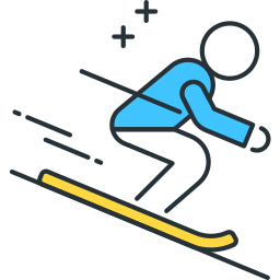 esquí icono
