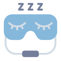 máscara de dormir Ícone