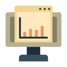 tendencias de datos icono