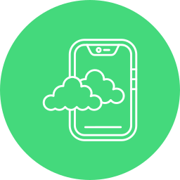 Cloud storage icon