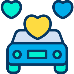 Wedding car icon