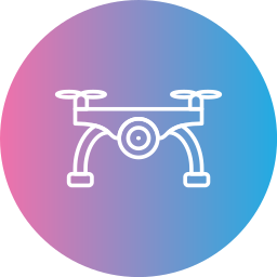 telecamera per droni icona