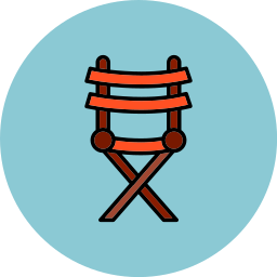 krzesło reżyserskie ikona
